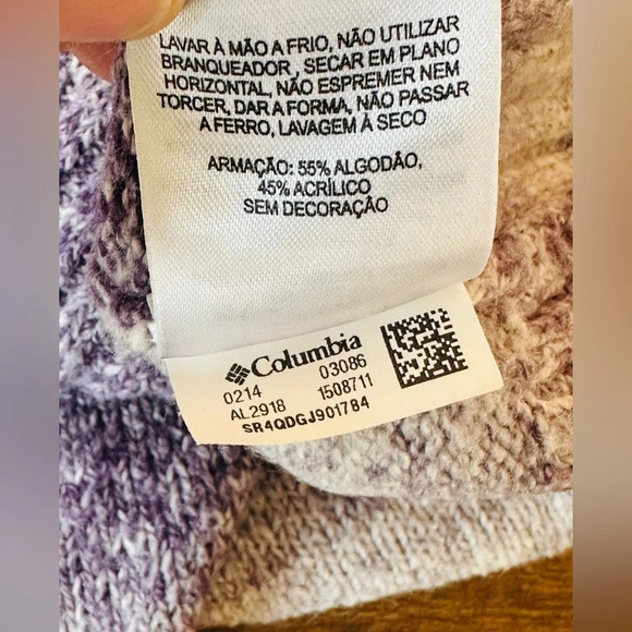 Columbia Turtleneck Sweater Purple Gradient - Size XS - Picture 8 of 9